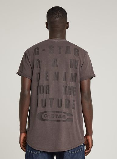 Camiseta Text Back Graphic Overdyed Lash